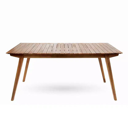 Christopher Knight Home Alessandro Ensemble de table de salle à manger moderne 7 pièces en bois d'acacia avec design à lattes
