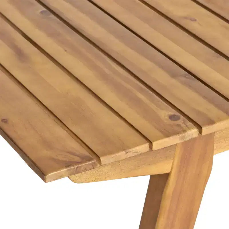 Christopher Knight Home Alessandro Ensemble de table de salle à manger moderne 7 pièces en bois d'acacia avec design à lattes