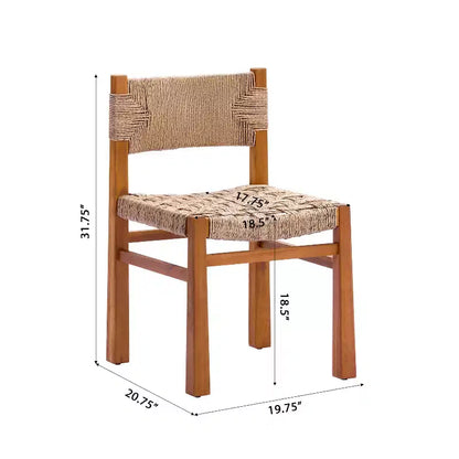 Ensemble de salle à manger 7 pièces Antonella Farmhouse de Christopher Knight Home en bois d'acacia avec osier et design à lattes