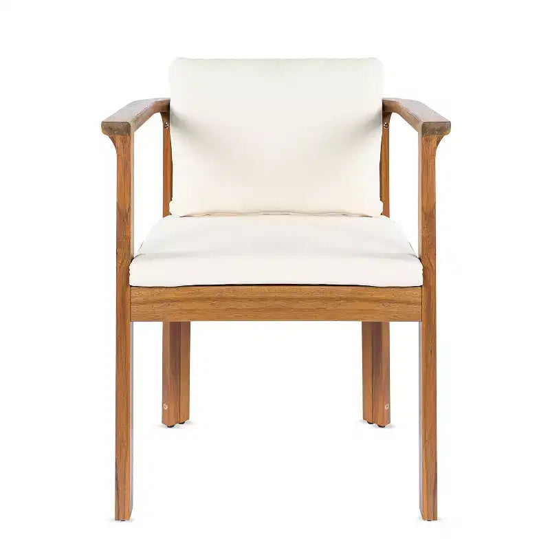 Christopher Knight Home Merlin Ensemble de salle à manger d'extérieur extensible rustique 7 pièces en bois d'acacia avec chaises de salle à manger rembourrées