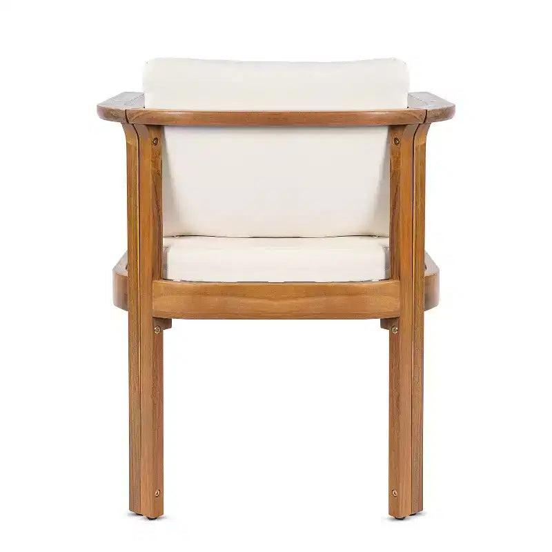 Christopher Knight Home Merlin Ensemble de salle à manger d'extérieur extensible rustique 7 pièces en bois d'acacia avec chaises de salle à manger rembourrées