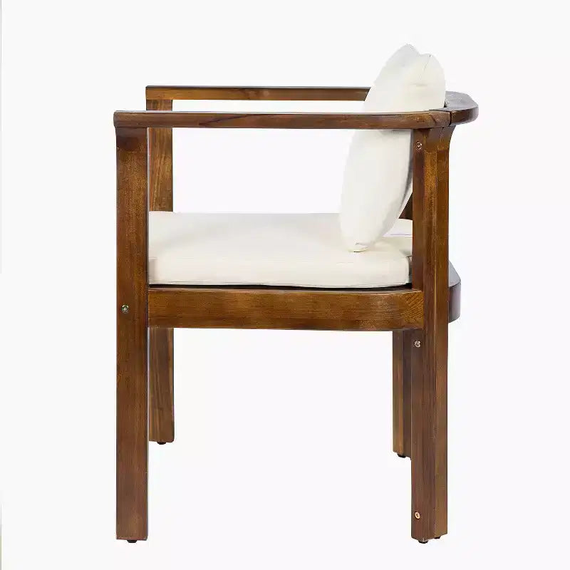 Christopher Knight Home Merlin Ensemble de salle à manger d'extérieur extensible rustique 7 pièces en bois d'acacia avec chaises de salle à manger rembourrées