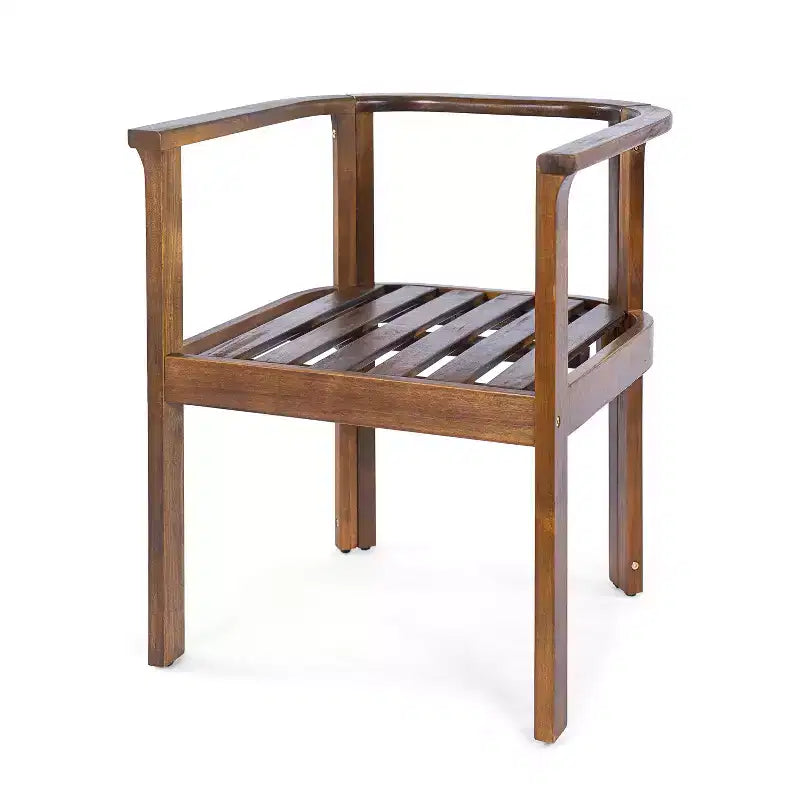 Christopher Knight Home Merlin Ensemble de salle à manger d'extérieur extensible rustique 7 pièces en bois d'acacia avec chaises de salle à manger rembourrées