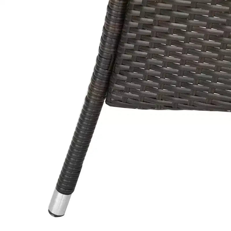 Christopher Knight Home Freya Set da Pranzo da Esterno Moderno di 7 Pezzi in Metallo con Tavolo Ovale e Design in Rattan PE