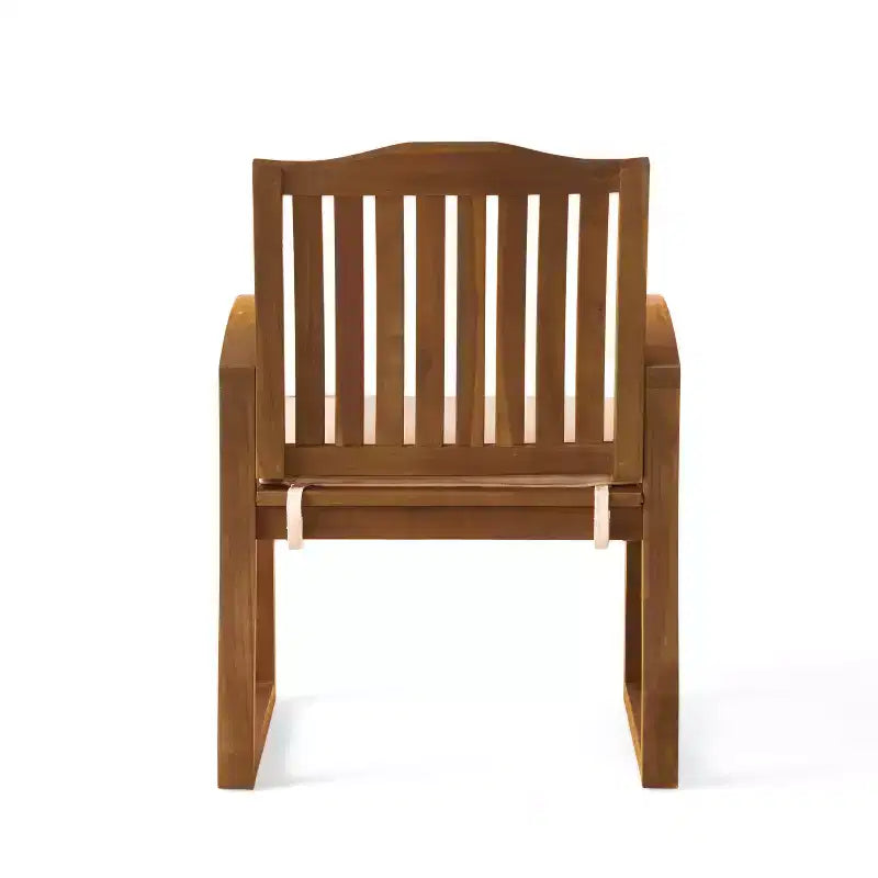 Christopher Knight Home Soren, ensemble de salle à manger moderne de 7 pièces pour terrasse, en acacia, avec table à lattes extensible et coussins