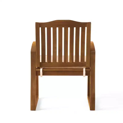 Christopher Knight Home Soren, ensemble de salle à manger moderne de 7 pièces pour terrasse, en acacia, avec table à lattes extensible et coussins