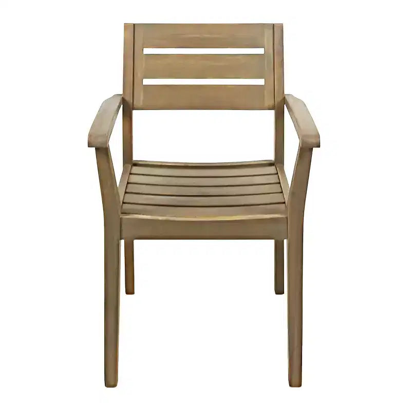 Christopher Knight Home Kasper Set da pranzo moderno da 7 pezzi da patio in acacia con tavolo rettangolare a doghe allungabile