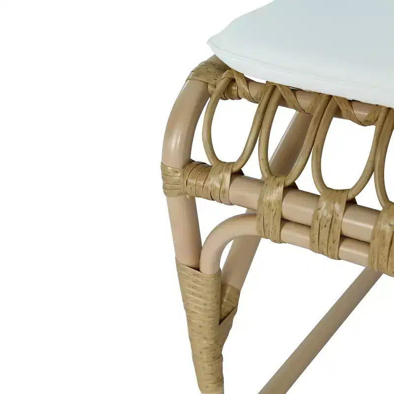 Christopher Knight Home Camille Boho, ensemble de salle à manger d'extérieur 5 pièces en bois d'acacia et rotin avec coussins
