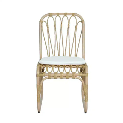 Christopher Knight Home Camille Boho, ensemble de salle à manger d'extérieur 5 pièces en bois d'acacia et rotin avec coussins