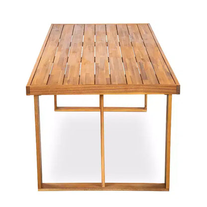 Christopher Knight Home Huodi Ensemble de salle à manger d'extérieur moderne 7 pièces en acacia avec lattes