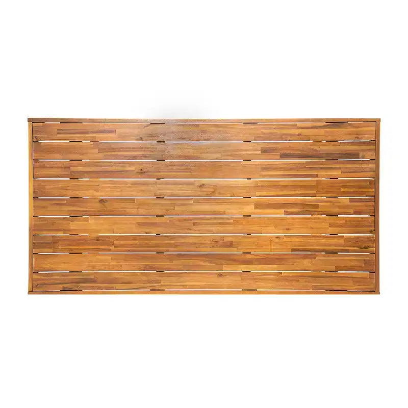 Christopher Knight Home Perla Ensemble de salle à manger d'extérieur rustique 7 pièces en bois d'acacia avec coussins