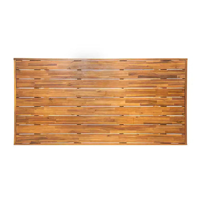 Christopher Knight Home Perla Ensemble de salle à manger d'extérieur rustique 7 pièces en bois d'acacia avec coussins