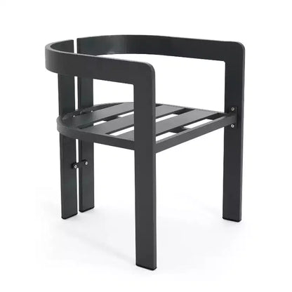 ModernLuxe Ensemble de salle à manger d'extérieur 7 pièces pour 6 personnes, ensemble de meubles de patio de jardin avec 6 chaises avec coussins et cadre résistant aux intempéries