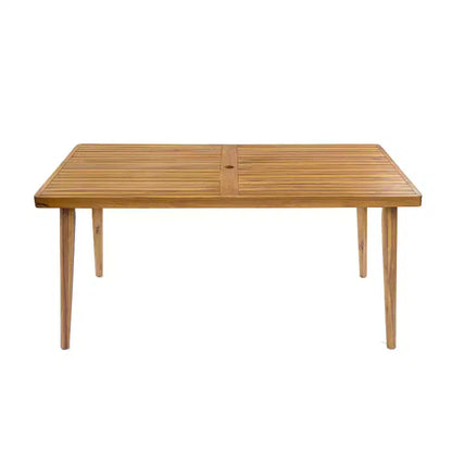 ModernLuxe Ensemble de salle à manger d'extérieur 7 pièces pour 6 personnes, ensemble de meubles de patio de jardin avec 6 chaises avec coussins et cadre résistant aux intempéries