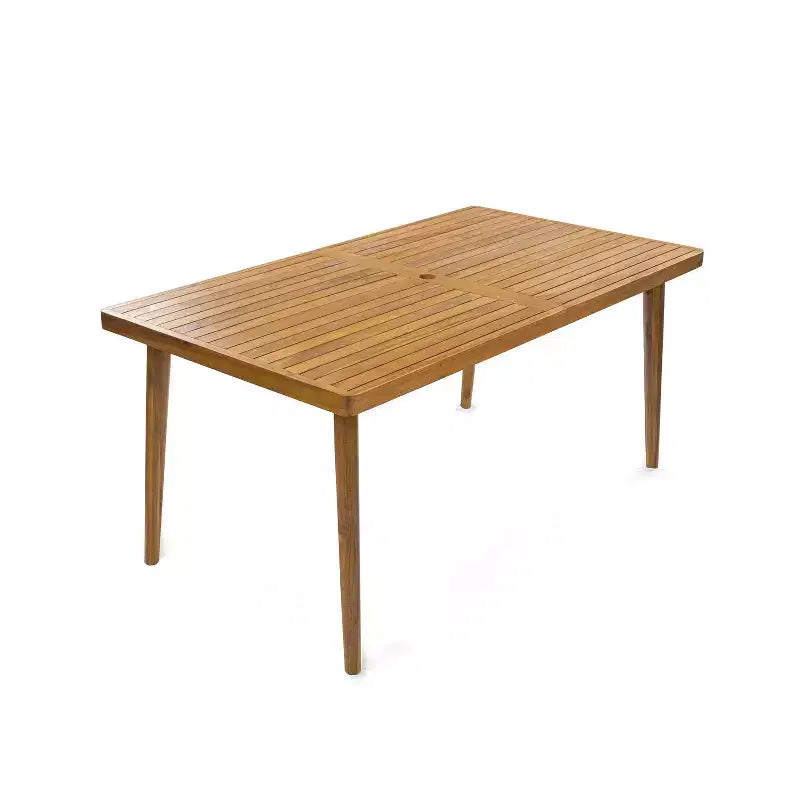 ModernLuxe Ensemble de salle à manger d'extérieur 7 pièces pour 6 personnes, ensemble de meubles de patio de jardin avec 6 chaises avec coussins et cadre résistant aux intempéries