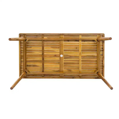 ModernLuxe Ensemble de salle à manger d'extérieur 7 pièces pour 6 personnes, ensemble de meubles de patio de jardin avec 6 chaises avec coussins et cadre résistant aux intempéries