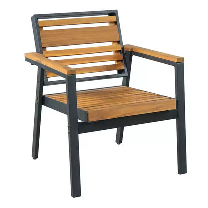 Ensemble de salle à manger d'extérieur 7 pièces Whisen pour 6, ensemble table et chaises de patio, ensemble de salle à manger de jardin, 1 table de salle à manger rectangulaire et 6 chaises avec coussins