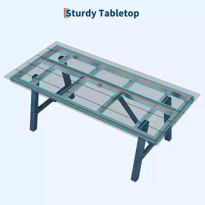 Set da Pranzo da Esterno 5 Pezzi per 4 Persone, Arredamento da Giardino in HDPE per Tutte le Stagioni con Foro per Ombrellone, Sedie Moderne Senza Braccioli per Giardino e Terrazza
