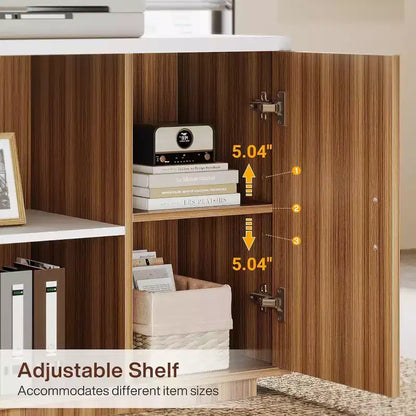 Scrivania direzionale a L Lantine 85.8, scrivania da computer da ufficio extra large con cassetti per schedari per l'home office