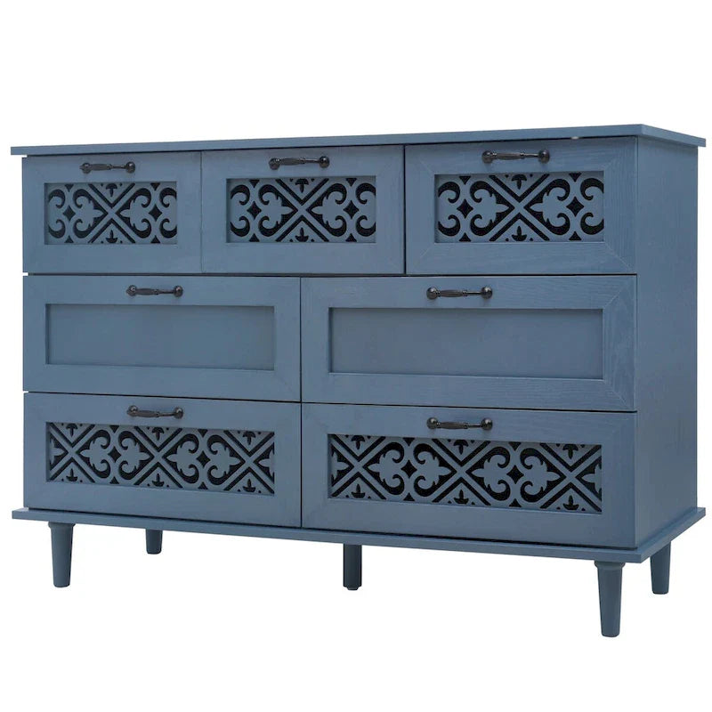 Commode 7 tiroirs Meuble américain Convient pour la chambre à coucher - S/O