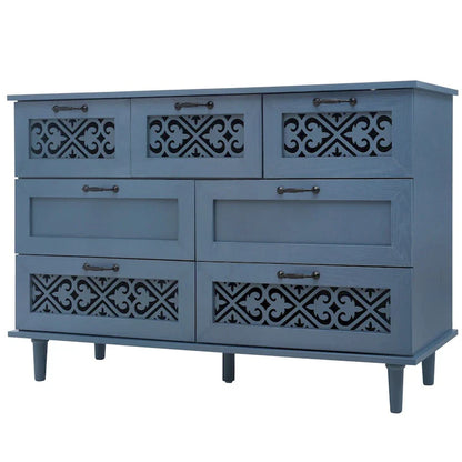 Commode 7 tiroirs Meuble américain Convient pour la chambre à coucher - S/O