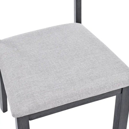 Sedie da pranzo in legno con schienale a doghe, set da 4