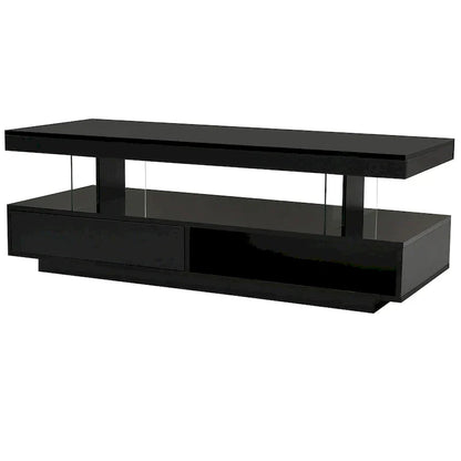 Table basse LED U-Can avec rangement