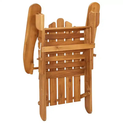 vidaXL Salon de jardin marron bois d'acacia massif Standard Pliable