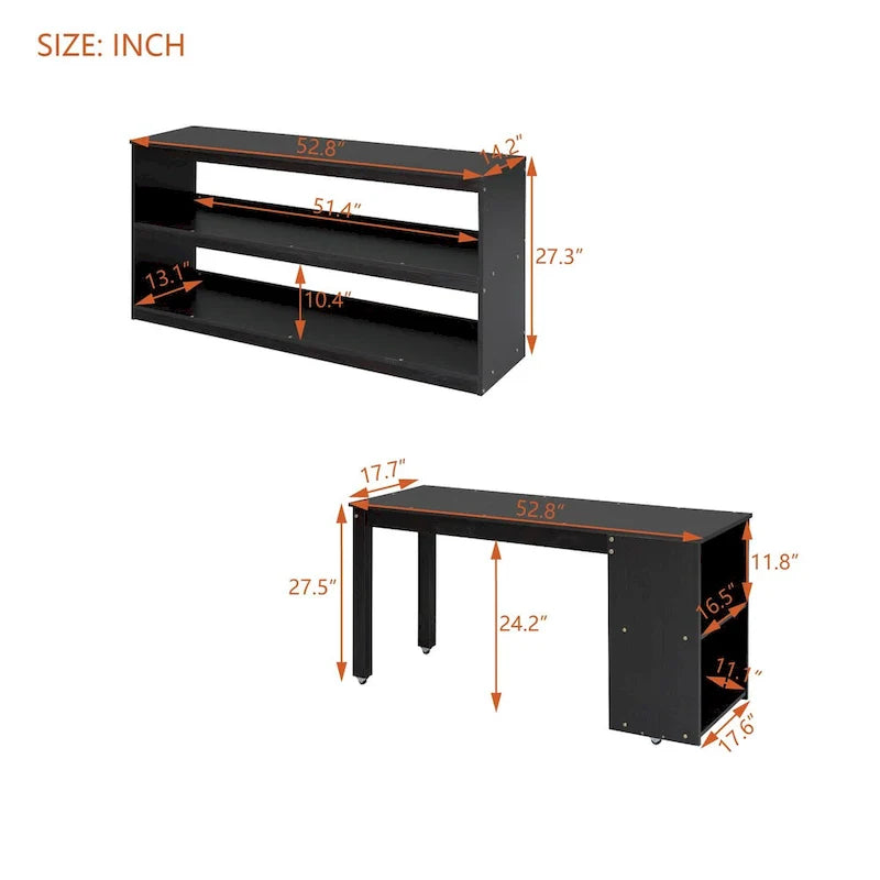 Lit mezzanine pleine taille avec bureau coulissant et 3 tiroirs