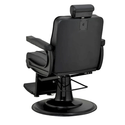 ROGERS Fauteuil de barbier inclinable robuste Fauteuil de coiffure, Noir