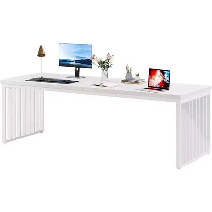Lantine 78.74 Scrivania da computer extra lunga per 2 persone per ufficio in casa