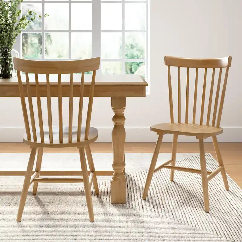 Sedie da pranzo con schienale alto e fuso Windsor Bush Furniture - Set di 2