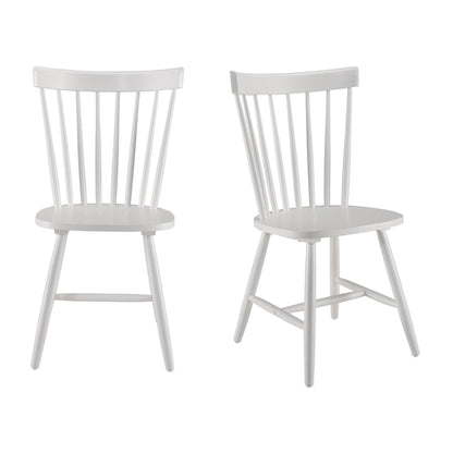 Sedie da pranzo con schienale alto e fuso Windsor Bush Furniture - Set di 2