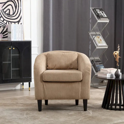 Fauteuil style moderne Fauteuil crapaud avec coussin et oreiller, canapé simple