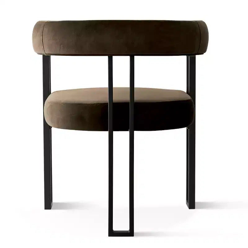 Set tavolo da pranzo allungabile da 120-210 cm per 4 persone, tavolo nero e 4 sedie da pranzo imbottite in velluto con gambe in metallo, stile moderno