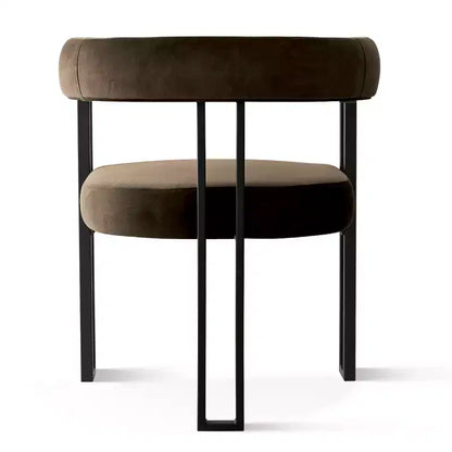 Set tavolo da pranzo allungabile da 120-210 cm per 4 persone, tavolo nero e 4 sedie da pranzo imbottite in velluto con gambe in metallo, stile moderno