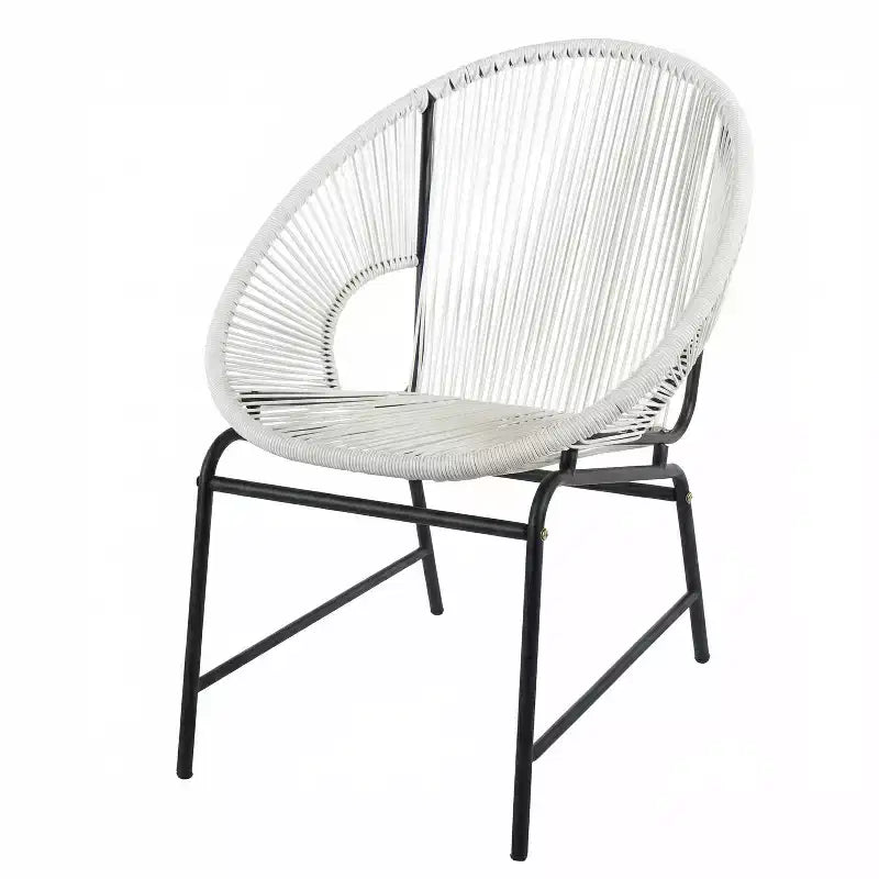 Christopher Knight Home Paoa Set Salotto da Esterno in 3 Pezzi Intrecciato con Struttura in Ferro (Tavolo Non Incluso)