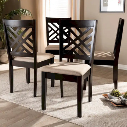 Set di 4 sedie da pranzo moderne e contemporanee
