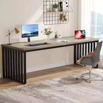 Lantine 78.74 Scrivania da computer extra lunga per 2 persone per ufficio in casa