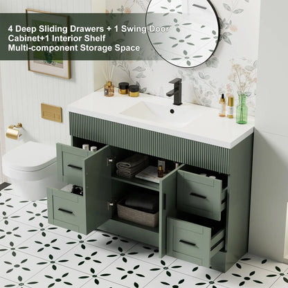 Mobile bagno 30/36/48 Wavy Line con lavabo e rubinetto