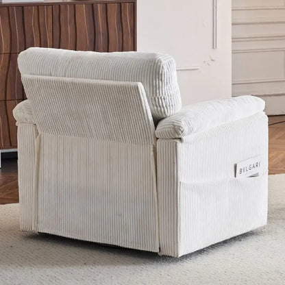 33 Fauteuils Crapaud Individuels en Velours Côtelé