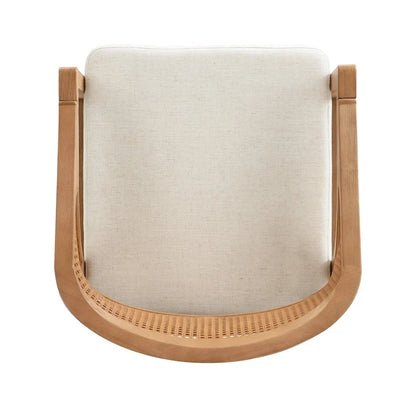 Christopher Knight Home - Chaise de salle à manger capitonnée en cannage (Lot de 2)