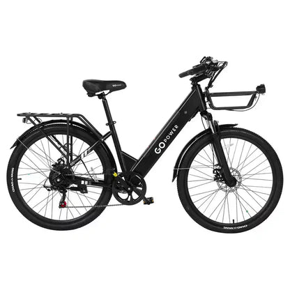 GoPowerBike GoVelo Bici Elettrica per Adulti, Motore da 500W, Batteria Rimovibile, Pneumatici da 26", Velocità Massima 32 km/h, Autonomia Oltre 80 km