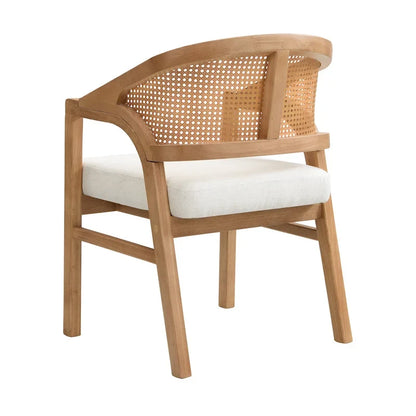 Christopher Knight Home - Chaise de salle à manger capitonnée en cannage (Lot de 2)