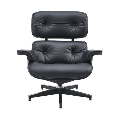 Fauteuil inclinable en cuir de style Mid-Century Modern