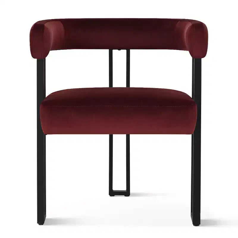 Set tavolo da pranzo allungabile da 120-210 cm per 4 persone, tavolo nero e 4 sedie da pranzo imbottite in velluto con gambe in metallo, stile moderno