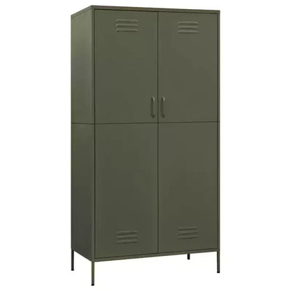 vidaXL Armoire vert olive 90x50x180 cm Acier