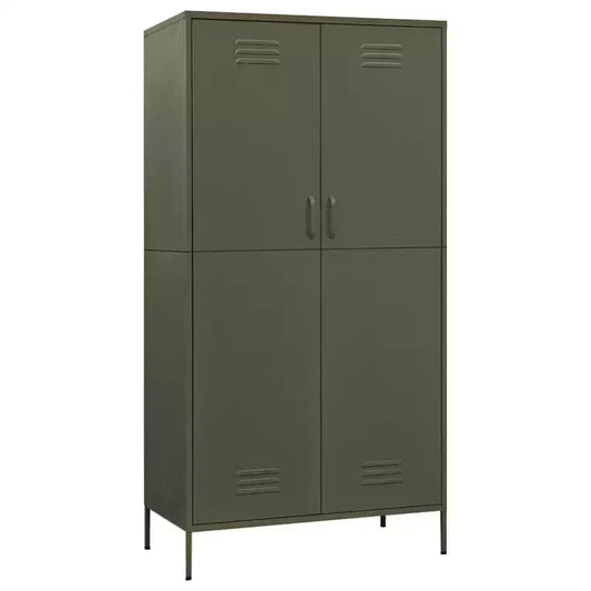 vidaXL Armoire vert olive 90x50x180 cm Acier