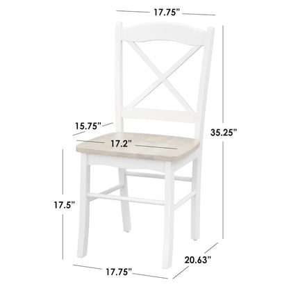 Set da pranzo di 3 pezzi con tavolino allungabile Simple Living Country Cottage