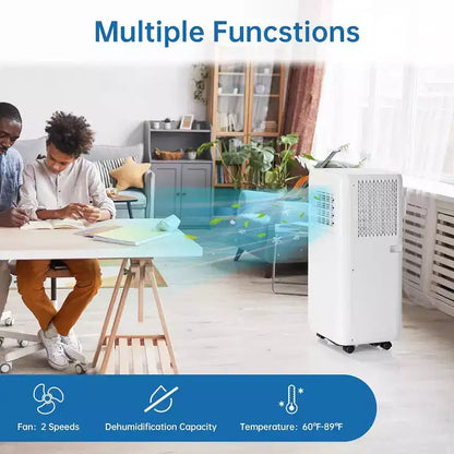 GustoWave Condizionatore Portatile 10000 BTU per Stanze fino a 42 m² con Timer 24H, Modalità Notturna